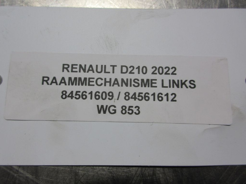 Carrosserie en exterieur voor Vrachtwagen Renault D210 84561609 / 84561612 RAAMMECHANISME LINKS EURO 6 2022: afbeelding 3