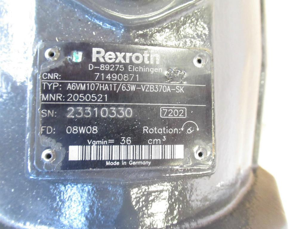 Hydromotor voor Bouwmachine Rexroth A6VM107HA1T/63W-VZB370A-SK -: afbeelding 7