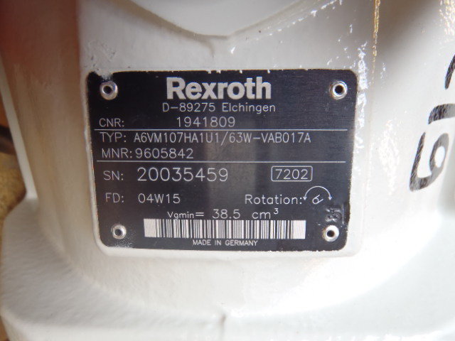 Hydromotor voor Bouwmachine Rexroth A6VM107HA1U1/63W-VAB017A -: afbeelding 3