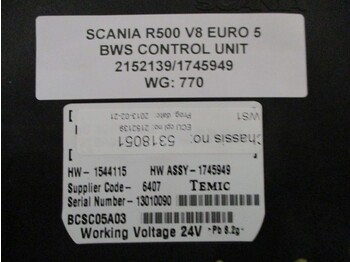 Elektrisch systeem Scania 2152139/1745949 BWS CONTROL UNIT: afbeelding 2