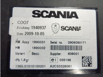 Onderdelen voor Vrachtwagen Scania ECU set DC1222, COO7, ignition with key: afbeelding 5