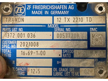 Versnellingsbak voor Vrachtwagen ZF 12 TX 2210 TD: afbeelding 4