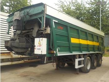 Oplegger 2014 FLIEGAL Tri Axle Ejector Trailer, Automatic Roof