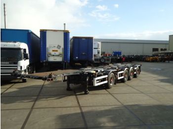 D-TEC 4-Axle combi trailer - steering axle - lift axle - ABS - Containertransporter/ Wissellaadbak oplegger