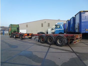 D-TEC 4-as combi trailer - 47.000 Kg - - Containertransporter/ Wissellaadbak oplegger