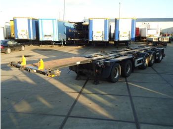 D-TEC CT-53 - 53.000 Kg - 5 axle combi trailer / 2x stuur as - Containertransporter/ Wissellaadbak oplegger