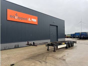 Krone 45FT HC, SAF INTRADISC, empty weight: 4.300kg, NL-chassis, APK: 06/2024, tires 80%, 3x available - Containertransporter/ Wissellaadbak oplegger