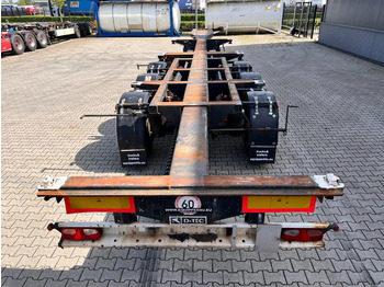 Containertransporter/ Wissellaadbak oplegger D-Tec FT-43-03V, 45FT multi HC-chassis, ADR, 3x extendable, liftaxle, SAF+drumbrakes: afbeelding 2