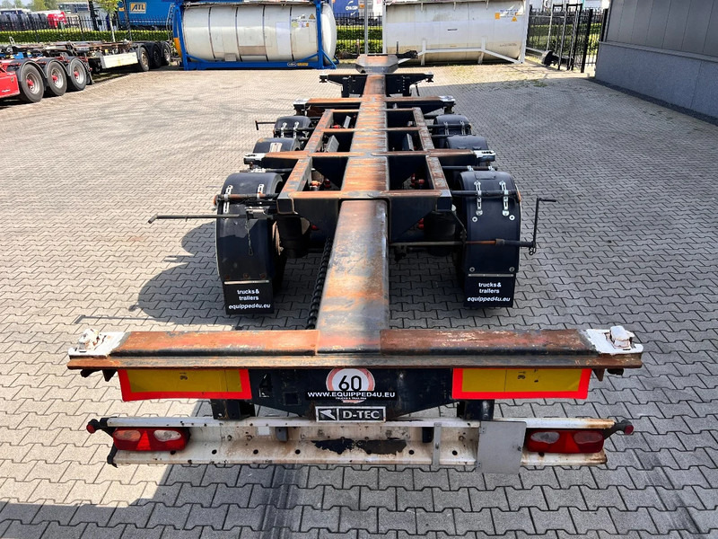 Containertransporter/ Wissellaadbak oplegger D-Tec FT-43-03V, 45FT multi HC-chassis, ADR, 3x extendable, liftaxle, SAF+drumbrakes: afbeelding 2