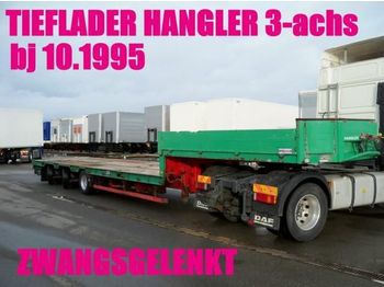 HANGLER TIEFLADER ZWANGSGELENKT 3-achs / BDF  - Dieplader oplegger