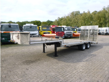 Veldhuizen Semi-lowbed trailer (light commercial) P37-2 + ramps + winch - Dieplader oplegger