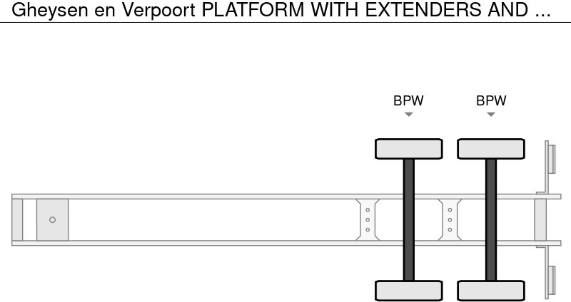 Dieplader oplegger Gheysen en Verpoort PLATFORM WITH EXTENDERS AND LEAF SUSPENSION: afbeelding 10