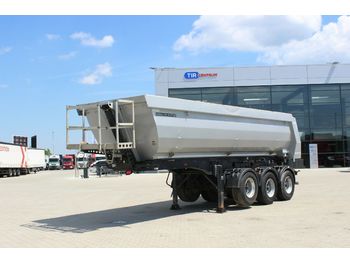 Kipper oplegger Meiller KISA3, LIFTING AXLE, HARDOX, 25m3
