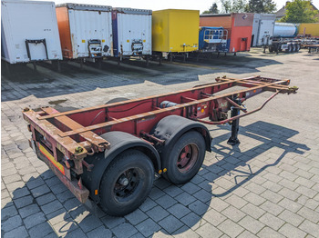 Containertransporter/ Wissellaadbak oplegger Krone SZC 20FT - 2-Assen ROR - STEEL Suspension - DOUBLE tires - DrumBrakes (O1869): afbeelding 4