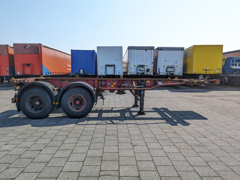 Containertransporter/ Wissellaadbak oplegger Krone SZC 20FT - 2-Assen ROR - STEEL Suspension - DOUBLE tires - DrumBrakes (O1869): afbeelding 12
