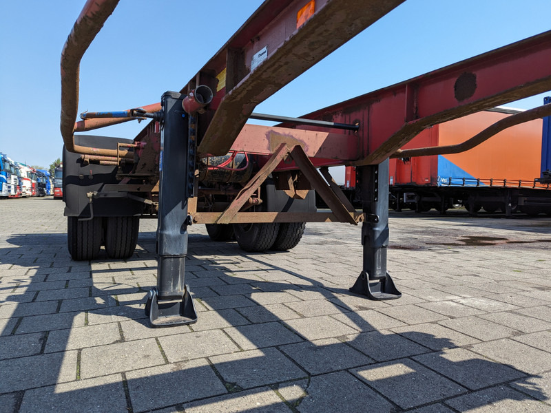 Containertransporter/ Wissellaadbak oplegger Krone SZC 20FT - 2-Assen ROR - STEEL Suspension - DOUBLE tires - DrumBrakes (O1869): afbeelding 7