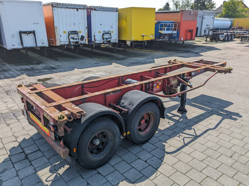Containertransporter/ Wissellaadbak oplegger Krone SZC 20FT - 2-Assen ROR - STEEL Suspension - DOUBLE tires - DrumBrakes (O1869): afbeelding 4