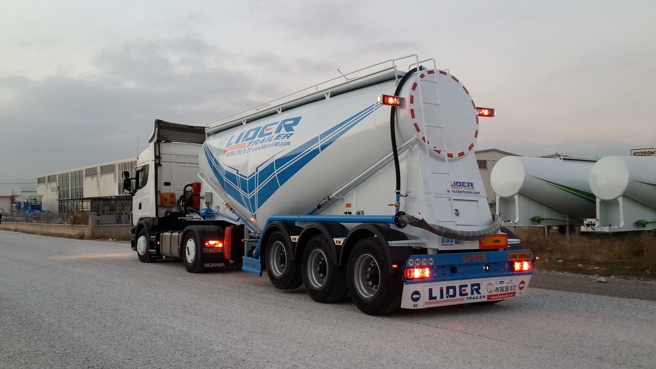 Nieuw Tankoplegger voor het vervoer van cement LIDER 2023 MODEL NEW CEMENT TANKER: afbeelding 14