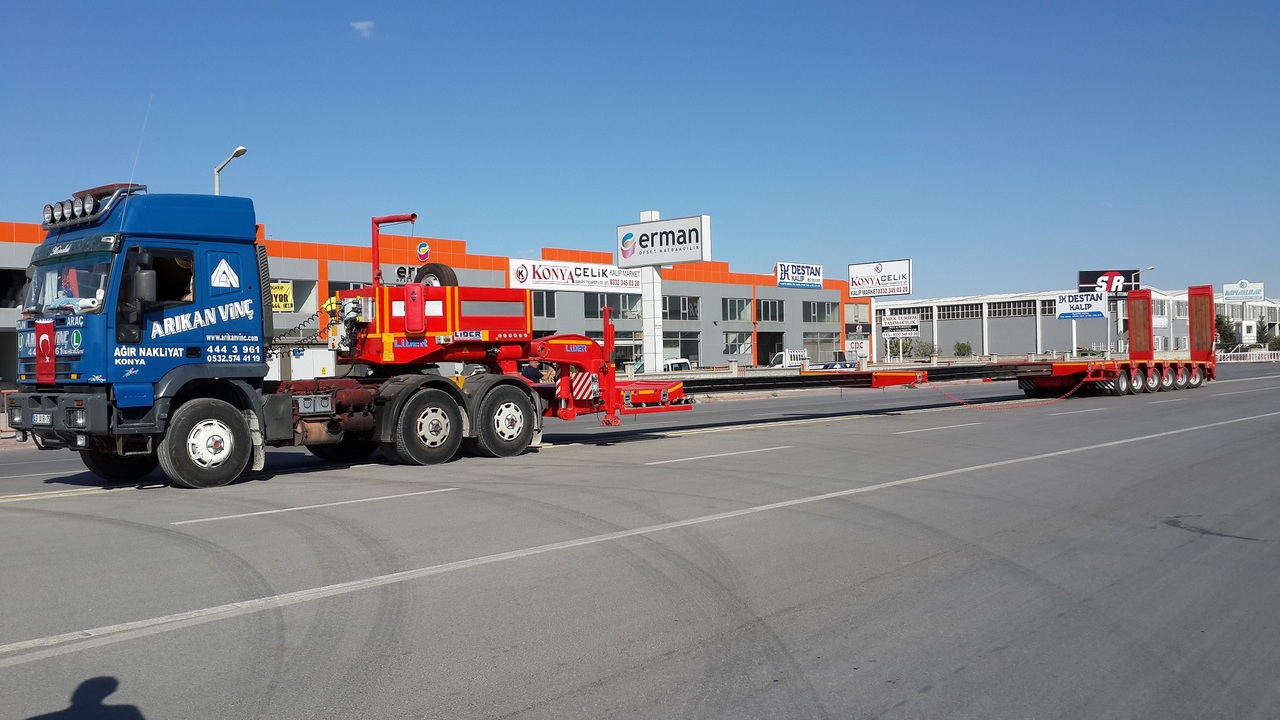 Nieuw Dieplader oplegger LIDER 2023 YEAR NEW MODELS containeer flatbes semi TRAILER FOR SALE: afbeelding 6