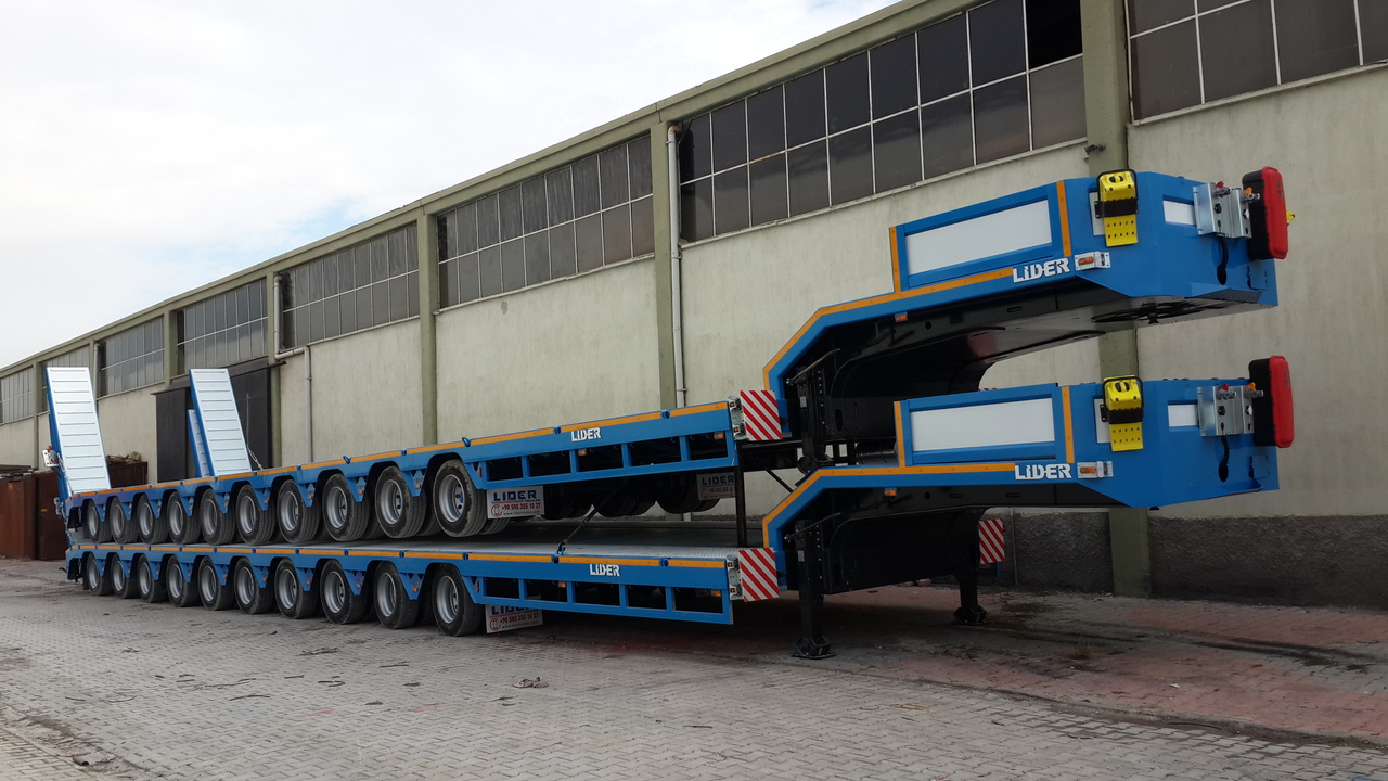 Nieuw Dieplader oplegger LIDER 2023 YEAR NEW MODELS containeer flatbes semi TRAILER FOR SALE: afbeelding 16