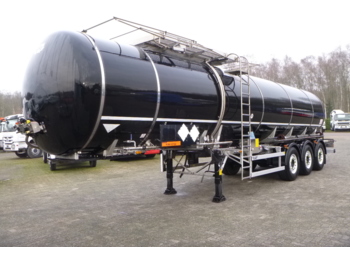 Tankoplegger voor het vervoer van bitumen L.A.G. Bitumen tank inox 33.4 m3 / 1 comp: afbeelding 1