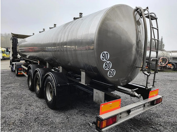 Tankoplegger voor het vervoer van melk MAISONNEUVE 3 ESSIEUX CITERNE INOX ISOLEE  - 4 COMPARTIMENTS (!): afbeelding 5