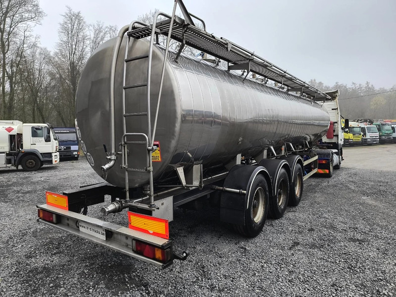 Tankoplegger voor het vervoer van melk MAISONNEUVE 3 ESSIEUX CITERNE INOX ISOLEE  - 4 COMPARTIMENTS (!): afbeelding 3