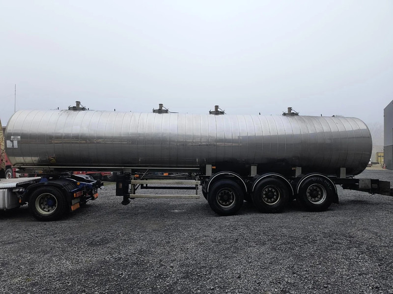 Tankoplegger voor het vervoer van melk MAISONNEUVE 3 ESSIEUX CITERNE INOX ISOLEE  - 4 COMPARTIMENTS (!): afbeelding 6