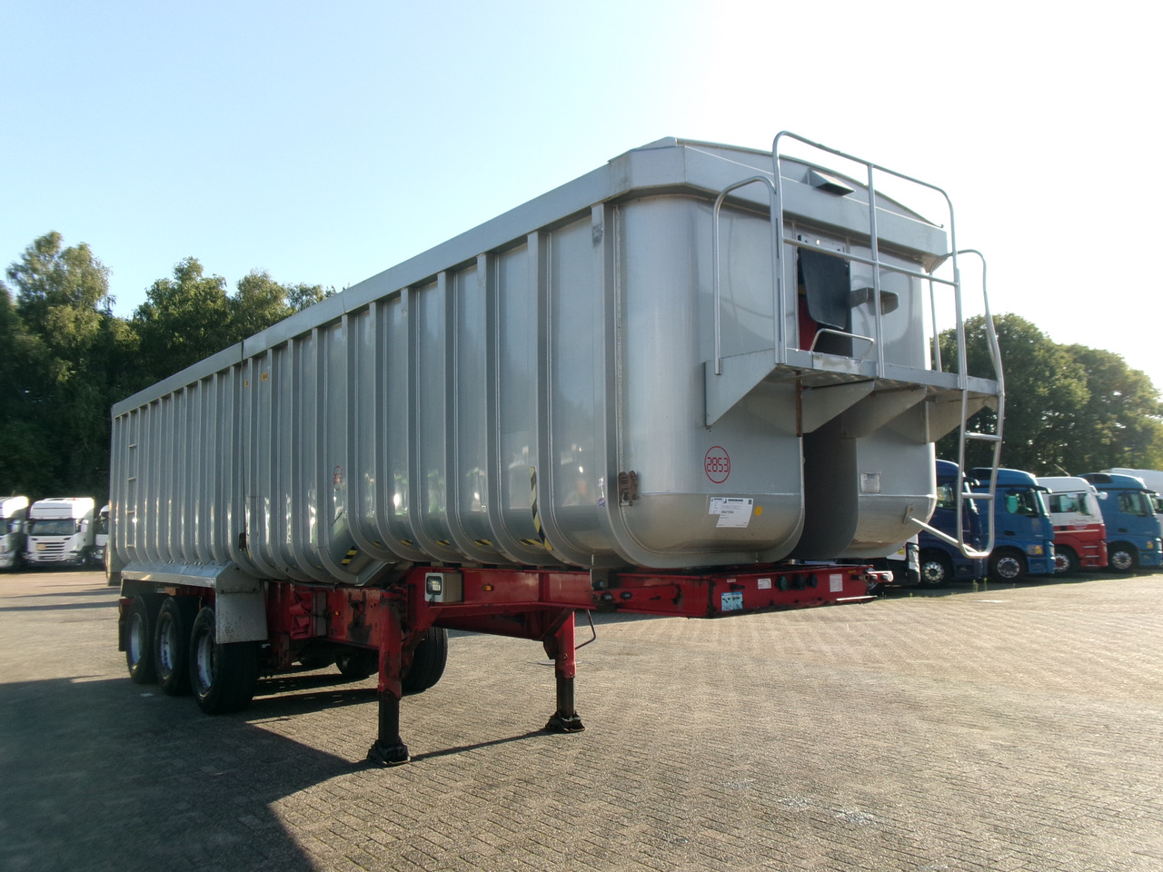 Kipper oplegger Montracon Tipper trailer alu 50.5 m3 + tarpaulin: afbeelding 2