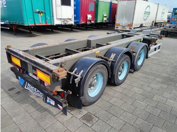 Containertransporter/ Wissellaadbak oplegger Renders EURO 800N 3-Assen BPW - lift-as - Trommelremmen - MULTI (O1016): afbeelding 1