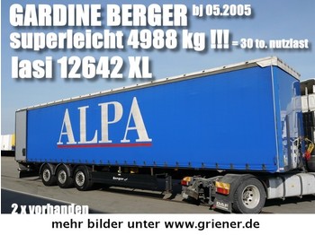  BERGER SAPL 24/ LASI XL / 4988 kg leergewicht !! - Schuifzeiloplegger