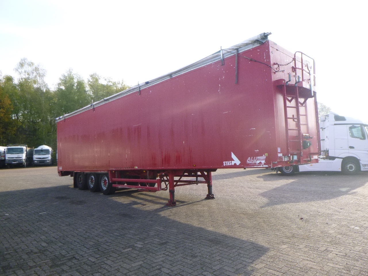 Schuifvloer oplegger Stas Walking floor trailer alu 90 m3: afbeelding 2