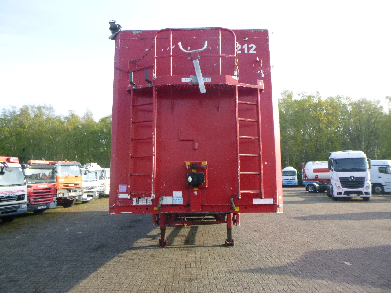 Schuifvloer oplegger Stas Walking floor trailer alu 90 m3: afbeelding 5