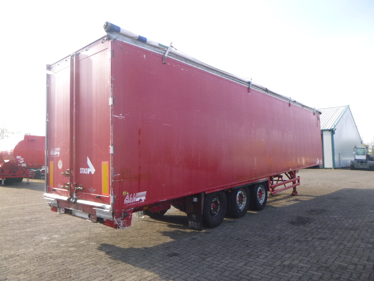 Schuifvloer oplegger Stas Walking floor trailer alu 90 m3: afbeelding 4