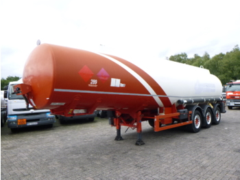 Tank oplegger Indox Fuel tank alu 38 m3 / 6 comp