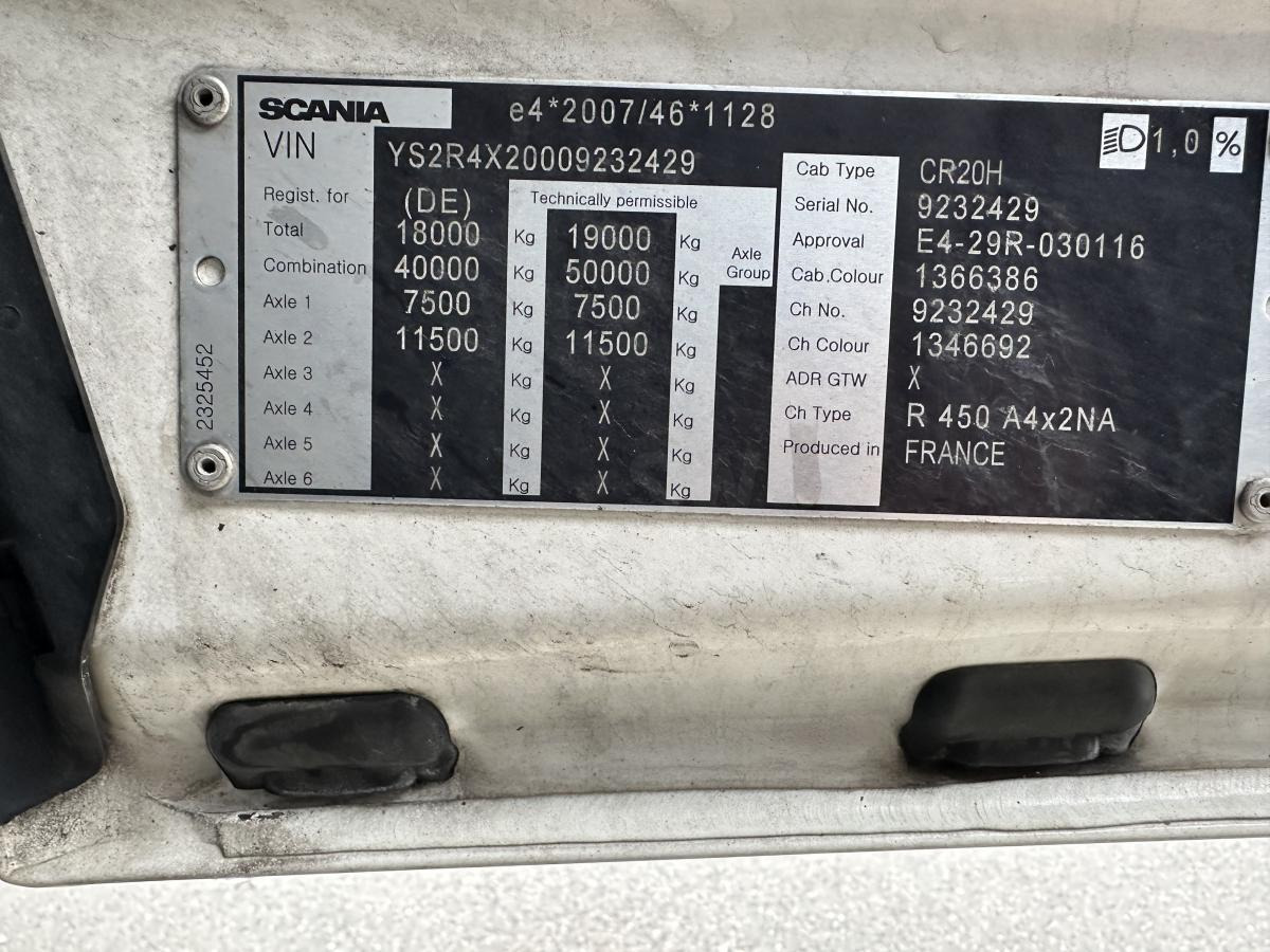 Trekker Scania R 450 LA 4X2 Standard SZM Intarder Wartungsvertrag!: afbeelding 23