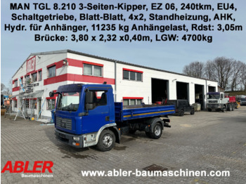 Kipper vrachtwagen MAN TGL 8.210