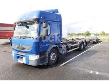 Containertransporter/ Wissellaadbak vrachtwagen RENAULT Premium 430
