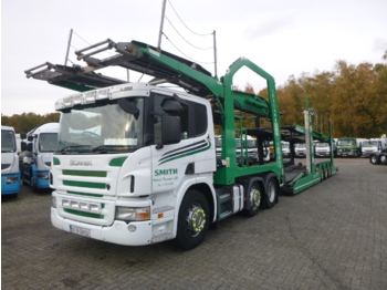 Autovrachtwagen vrachtwagen Scania P420 6x2 RHD Lohr car transporter