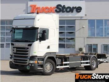 Containertransporter/ Wissellaadbak vrachtwagen Scania R410 BDF