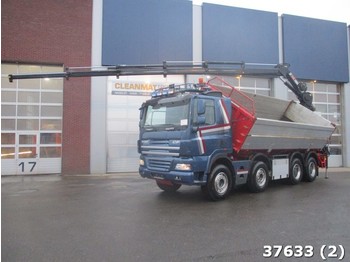 Kipper vrachtwagen DAF FAD 85 CF 460 8x4 Euro 5 Hiab 20 ton/meter Kran: afbeelding 1
