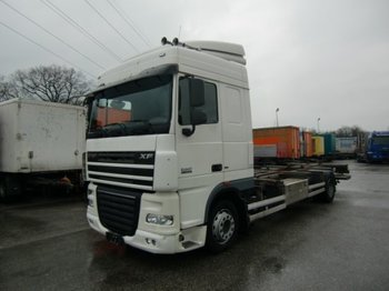 Containertransporter/ Wissellaadbak vrachtwagen DAF FT XF 105.410 4x2 BDF,EEV + LBW: afbeelding 1