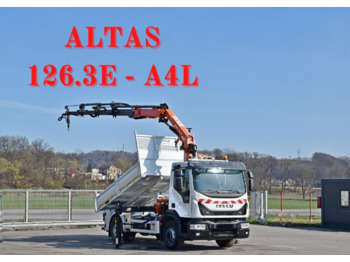 Kipper vrachtwagen, Kraanwagen IVECO Eurocargo 160-250 *KIPPER 3,90m + ATLAS 126.3E - A4L + FUNK: afbeelding 1