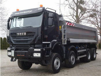 Kipper vrachtwagen Iveco AD410TW TRAKKER 450 8x8 Euro 6 Muldenkipper TOP!: afbeelding 1