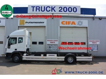 Containertransporter/ Wissellaadbak vrachtwagen Iveco EuroCargo 120E25 Ackermann verbreiterbar Telma: afbeelding 1