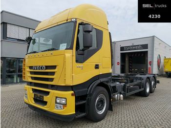 Containertransporter/ Wissellaadbak vrachtwagen Iveco Stralis 420 / Intarder: afbeelding 1
