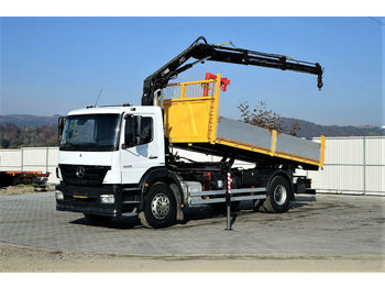 Kipper vrachtwagen Mercedes-Benz Axor 1829 Kipper 5,20m + Kran/FUNK Topzustand