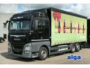 Drankenwagen vrachtwagen MAN 26.480 TGX LL 6x2, Pritsche-Plane,LBW/Klima/AHK: afbeelding 1
