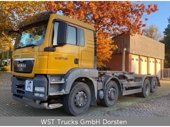 Containertransporter/ Wissellaadbak vrachtwagen MAN 35.440  8x2-4 BL   Haken Meiller: afbeelding 1