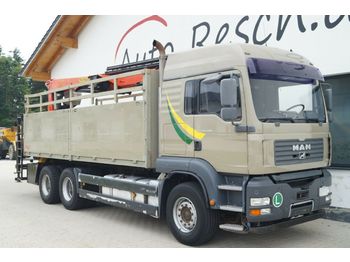 Vrachtwagen met open laadbak MAN TGA 26.480 mit Palfinger Kran 24001L Performanc: afbeelding 1
